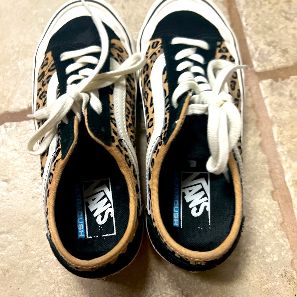 Cheetah print vans